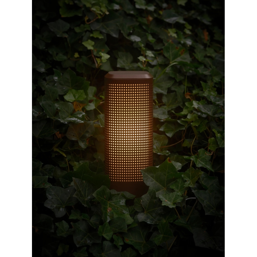 Nordlux - Utomhuslampa SIDARA 1xE27/15W/230V IP44 45 cm brun