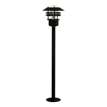 Nordlux - Utomhuslampa VEJERS 1xE27/60W/230V IP54 svart 92 cm