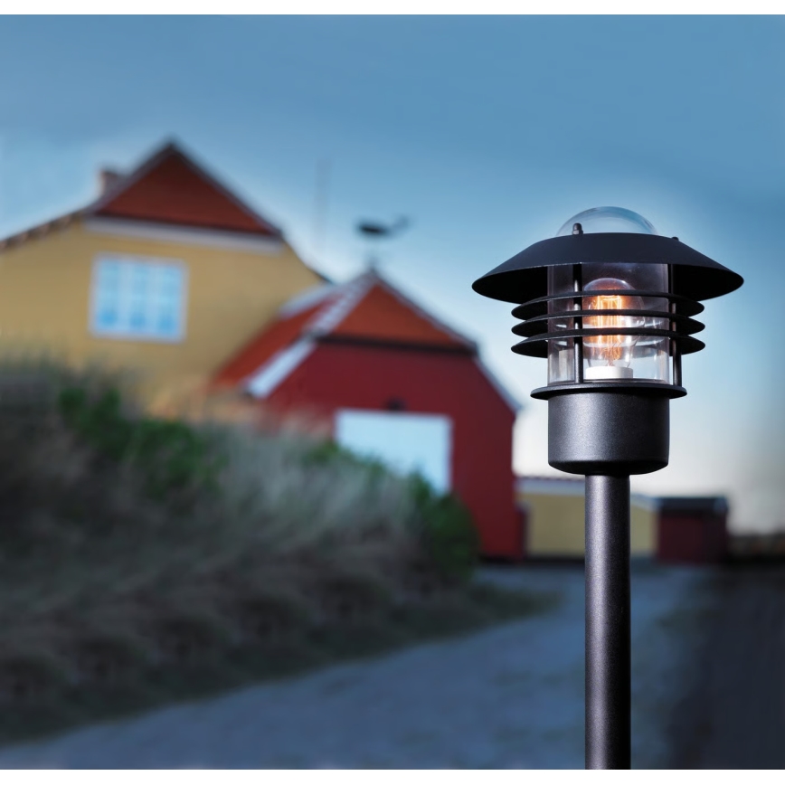 Nordlux - Utomhuslampa VEJERS 1xE27/60W/230V IP54 svart 92 cm
