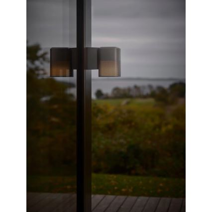 Nordlux - Utomhusvägglampa SIDARA 1xE27/15W/230V IP54 antracit