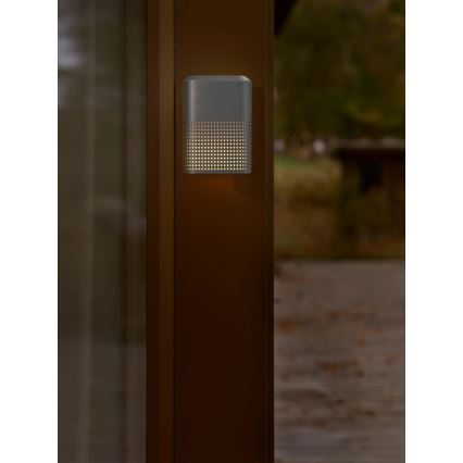 Nordlux - Utomhusvägglampa SIDARA 1xE27/15W/230V IP54 antracit