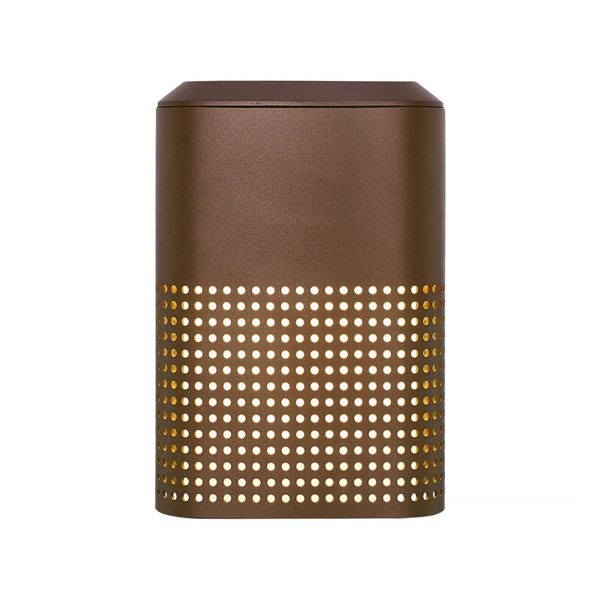 Nordlux - Utomhusvägglampa SIDARA 1xE27/15W/230V IP54 brun