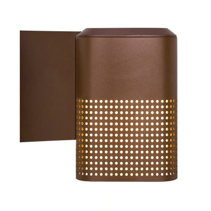 Nordlux - Utomhusvägglampa SIDARA 1xE27/15W/230V IP54 brun
