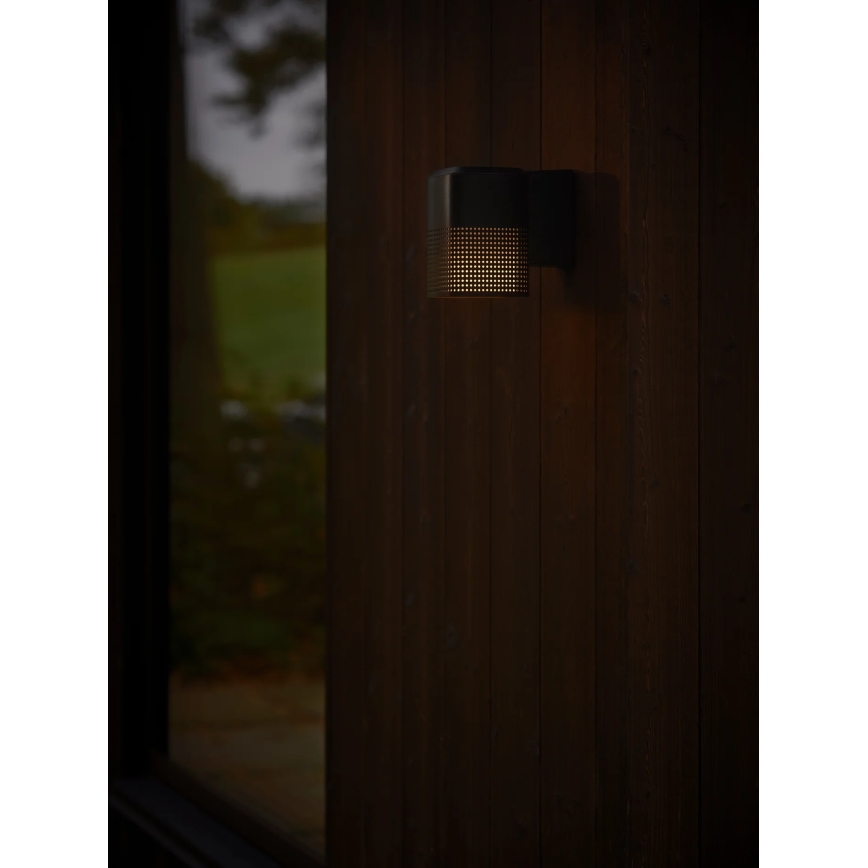 Nordlux - Utomhusvägglampa SIDARA 1xE27/15W/230V IP54 svart