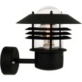 Nordlux - Utomhusvägglampa VEJERS 1xE27/60W/230V IP54 svart