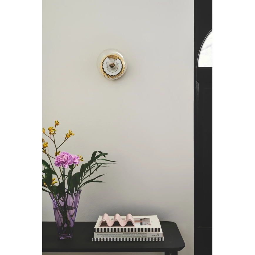 Nordlux - Vägglampa CHISELL 1xE14/25W/230V mässing