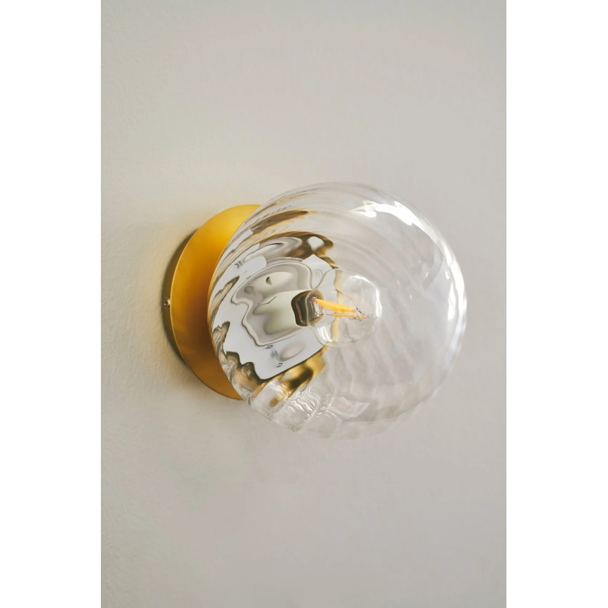 Nordlux - Vägglampa CHISELL 1xE14/25W/230V mässing