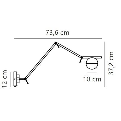 Nordlux - Vägglampa CONTINA 1xG9/5W/230V mässing