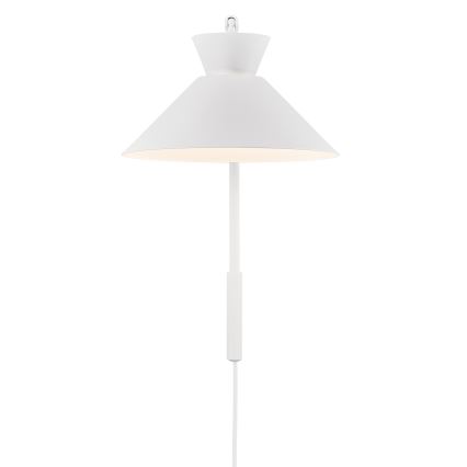 Nordlux - Vägglampa DIAL 1xE27/40W/230V vit