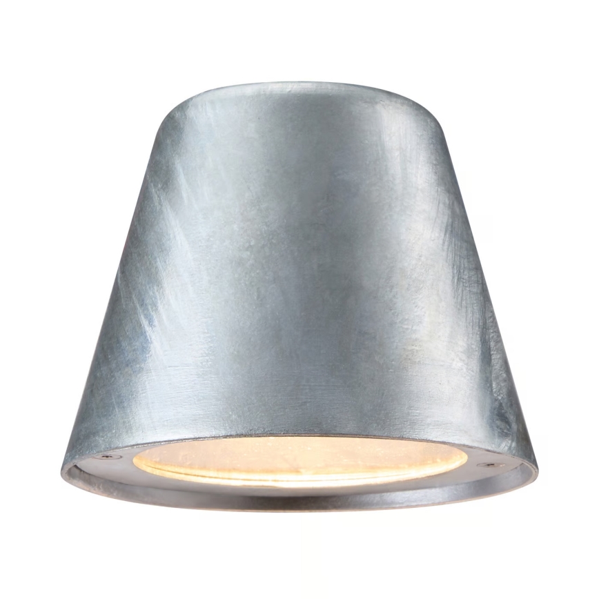 Nordlux - Vägglampa för utomhusbruk ALERIA 1xGU10/35W/230V IP44 silver
