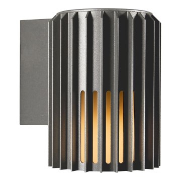 Nordlux - Vägglampa för utomhusbruk ALUDRA 1xE27/15W/230V antracit
