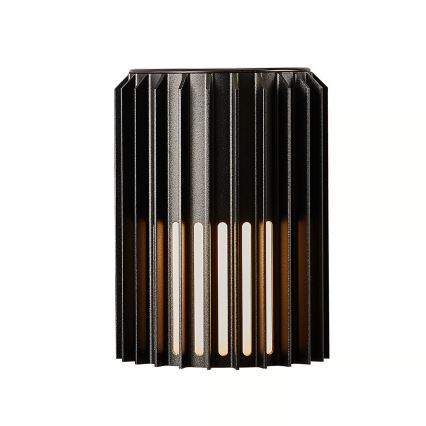 Nordlux - Vägglampa för utomhusbruk ALUDRA 1xE27/15W/230V svart