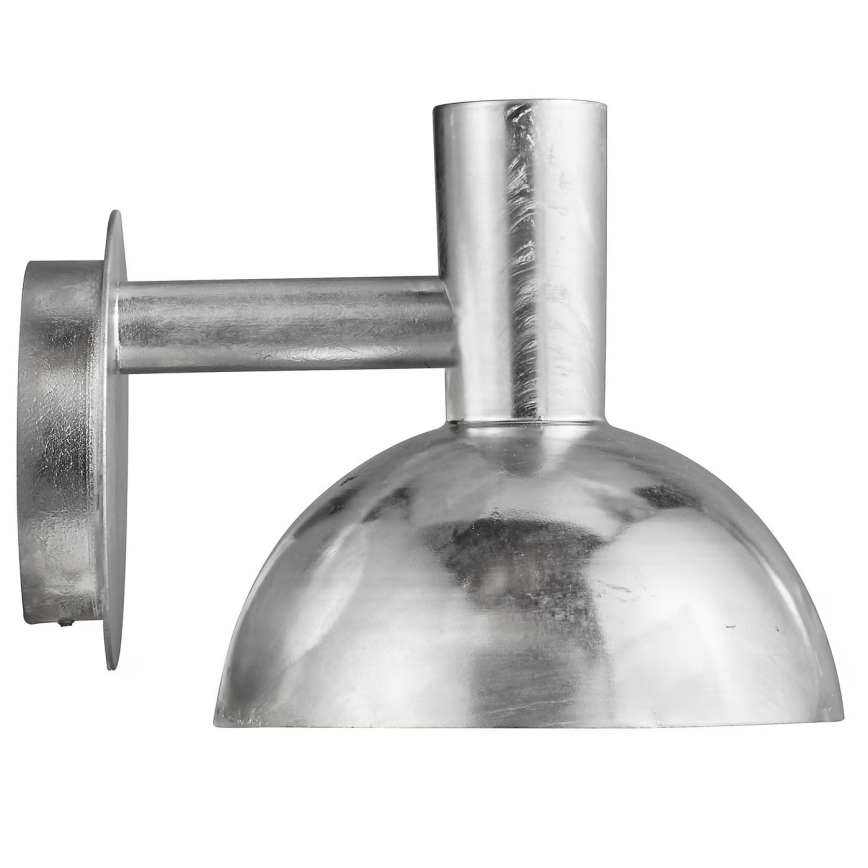 Nordlux - Vägglampa för utomhusbruk ARKI 1xE27/20W/230V IP54 silver