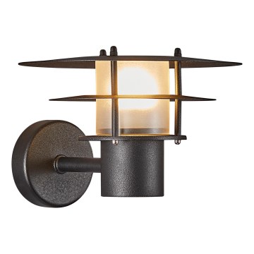 Nordlux - Vägglampa för utomhusbruk BASTIA 1xE14/12W/230V IP54 svart