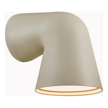 Nordlux - Vägglampa för utomhusbruk FRONT 1xGU10/28W/230V IP44 grädde