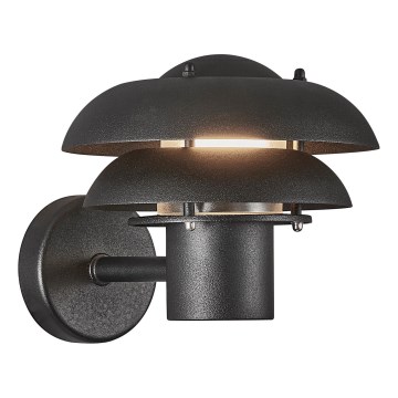Nordlux - Vägglampa för utomhusbruk KURNOS 1xE14/12W/230V IP54 svart