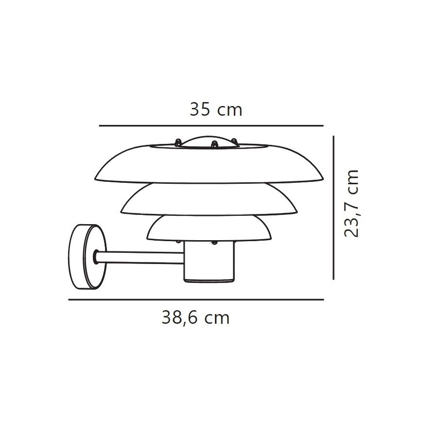 Nordlux - Vägglampa för utomhusbruk KURNOS 1xE27/20W/230V IP54 beige