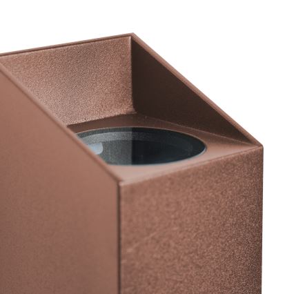 Nordlux - Vägglampa för utomhusbruk NICO 2xGU10/35W/230V IP54 brun