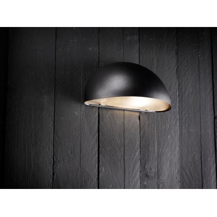 Nordlux - Vägglampa för utomhusbruk SCORPIUS 1xE14/40W/230V IP33 svart