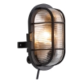 Nordlux - Vägglampa för utomhusbruk SKOTLAMPE 1xE27/60W/230V IP44 svart