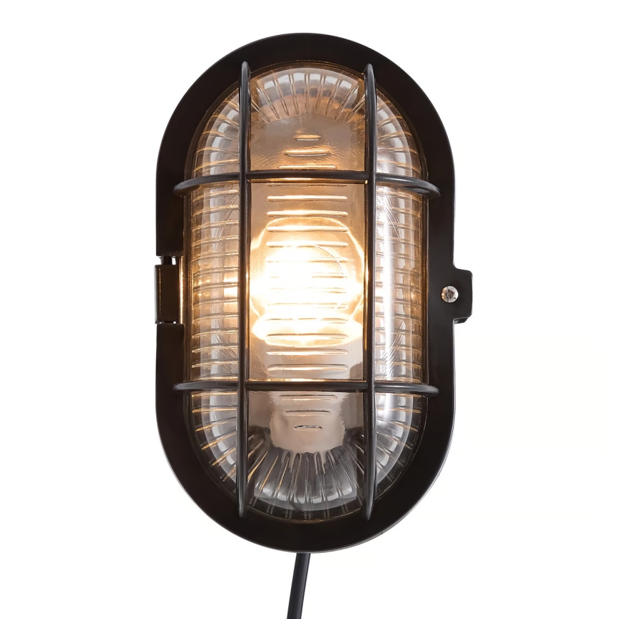 Nordlux - Vägglampa för utomhusbruk SKOTLAMPE 1xE27/60W/230V IP44 svart