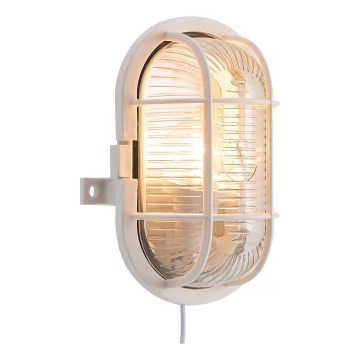 Nordlux - Vägglampa för utomhusbruk SKOTLAMPE 1xE27/60W/230V IP44 vit