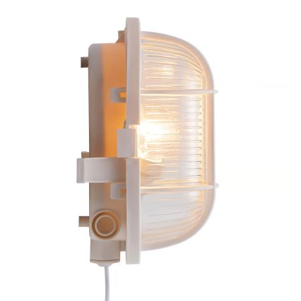 Nordlux - Vägglampa för utomhusbruk SKOTLAMPE 1xE27/60W/230V IP44 vit