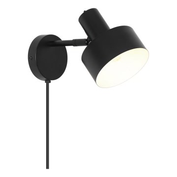 Nordlux - Vägglampa MATIS 1xE27/15W/230V svart
