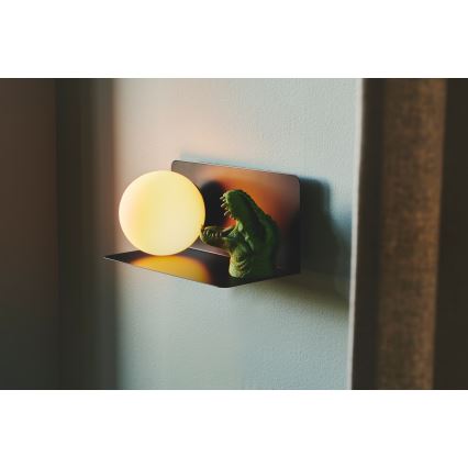 Nordlux - Vägglampa med hylla LILIBETH 1xE14/25W/230V svart