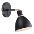 Nordlux - Vägglampa RAY 1xE14/25W/230V svart