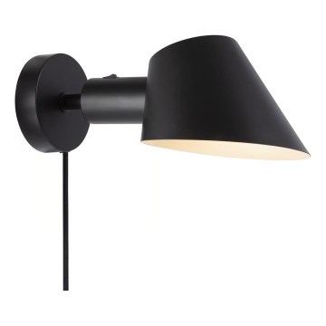 Nordlux - Vägglampa STAY 1xE27/60W/230V svart