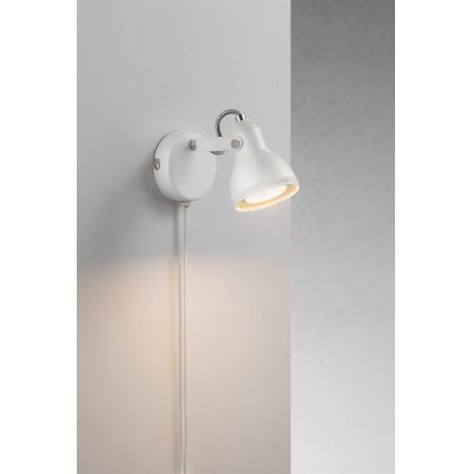 Nordlux - Väggspotlight ASLAK 1xGU10/35W/230V vit