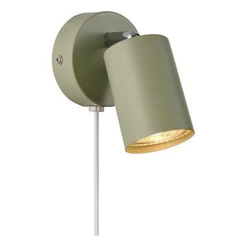 Nordlux - Väggspotlight EXPLORE 1xGU10/7W/230V grön