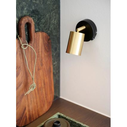 Nordlux - Väggspotlight EXPLORE 1xGU10/7W/230V mässing