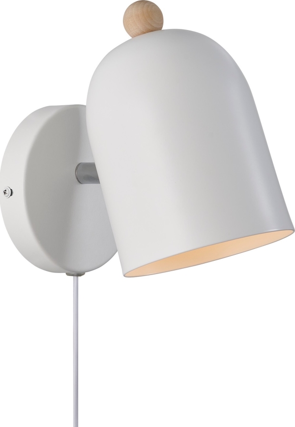 Nordlux - Väggspotlight GASTON 1xE27/15W/230V vit
