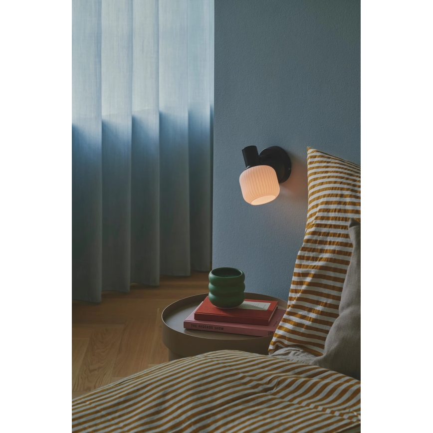 Nordlux - Väggspotlight MILFORD 1xE14/10W/230V svart