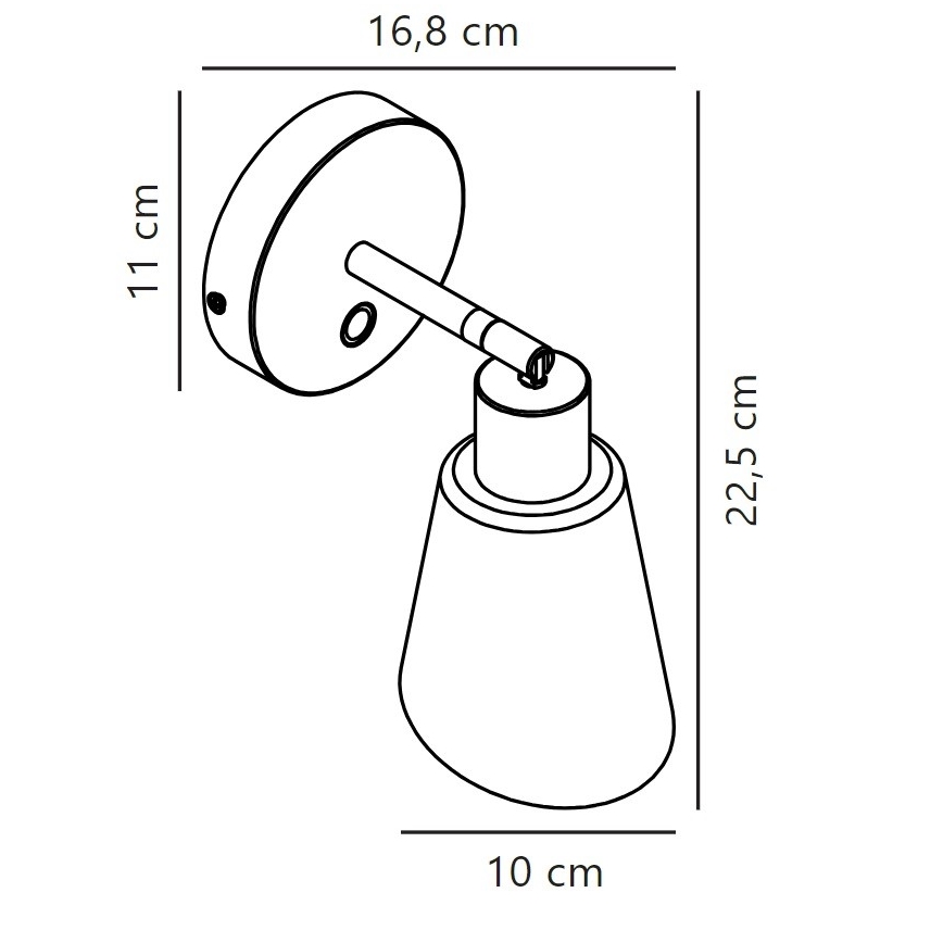 Nordlux - Väggspotlight MOLLI 1xE14/25W/230V