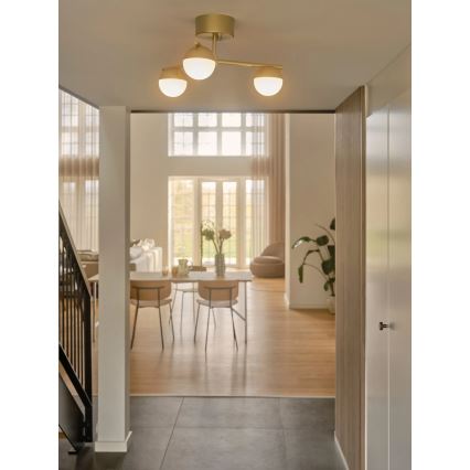 Nordlux - Ytmonterad ljuskrona CONTINA 3xG9/5W/230V mässing