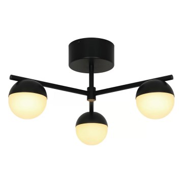 Nordlux - Ytmonterad ljuskrona CONTINA 3xG9/5W/230V svart