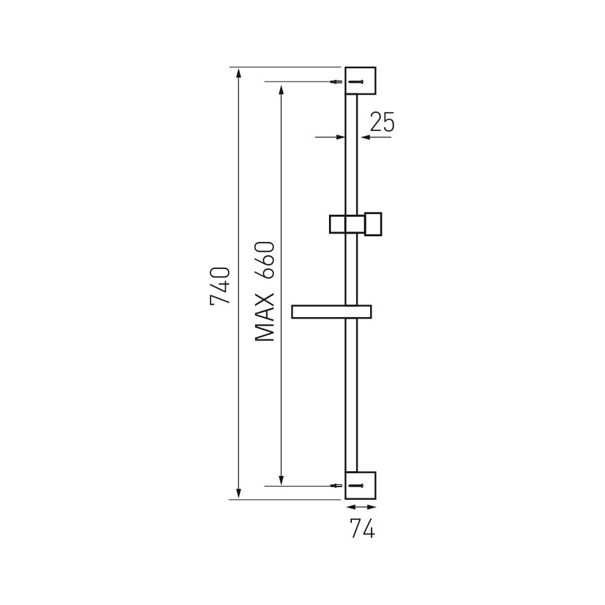 Novaservis - Dusch set skinande krom