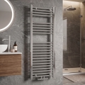 Novaservis - Handdukstork (stegaradiator) 318 W/230 V 120x45 cm blank krom rak