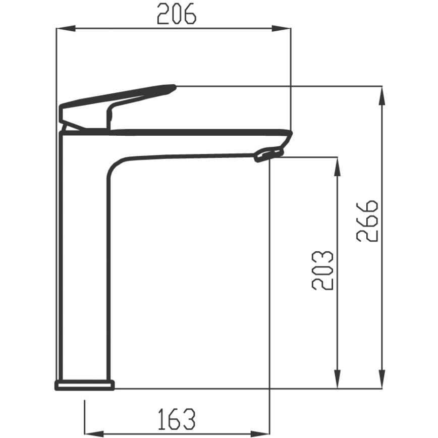 Novaservis - Kran till handfat METALIA 26,6 cm skinande krom