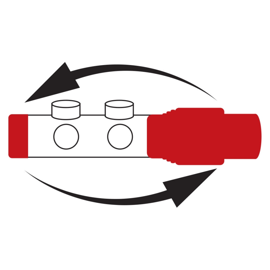 Novaservis - Set för radiatorer med central anslutning, hörnutförande, vit