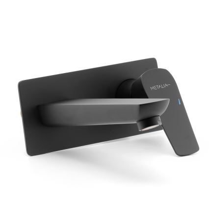 Novaservis - Tvättställsblandare för dold installation METALIA ECO matt svart