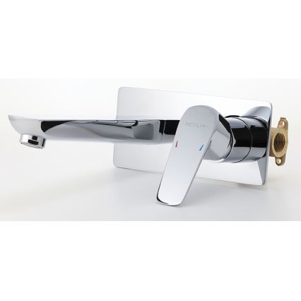 Novaservis - Tvättställsblandare för dold installation METALIA ECO skinande krom