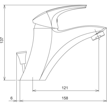 Novaservis - Tvättställsblandare METALIA vit
