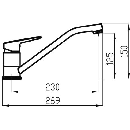 Novaservis - Vaskkran METALIA skinande krom