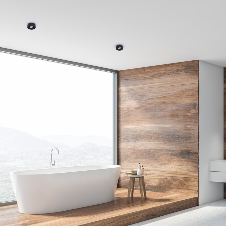 Infälld spotlight NUSA 1xGU5,3/MR16/50W/12V rund svart