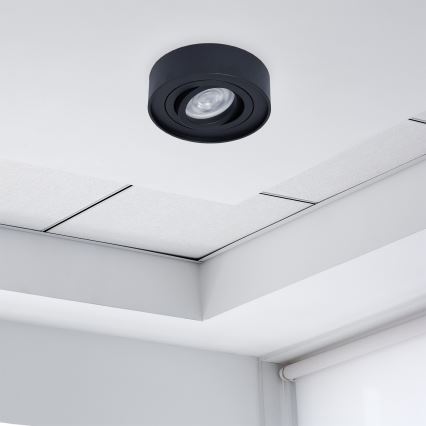 Infälld spotlight NUSA 1xGU5,3/MR16/50W/12V rund svart