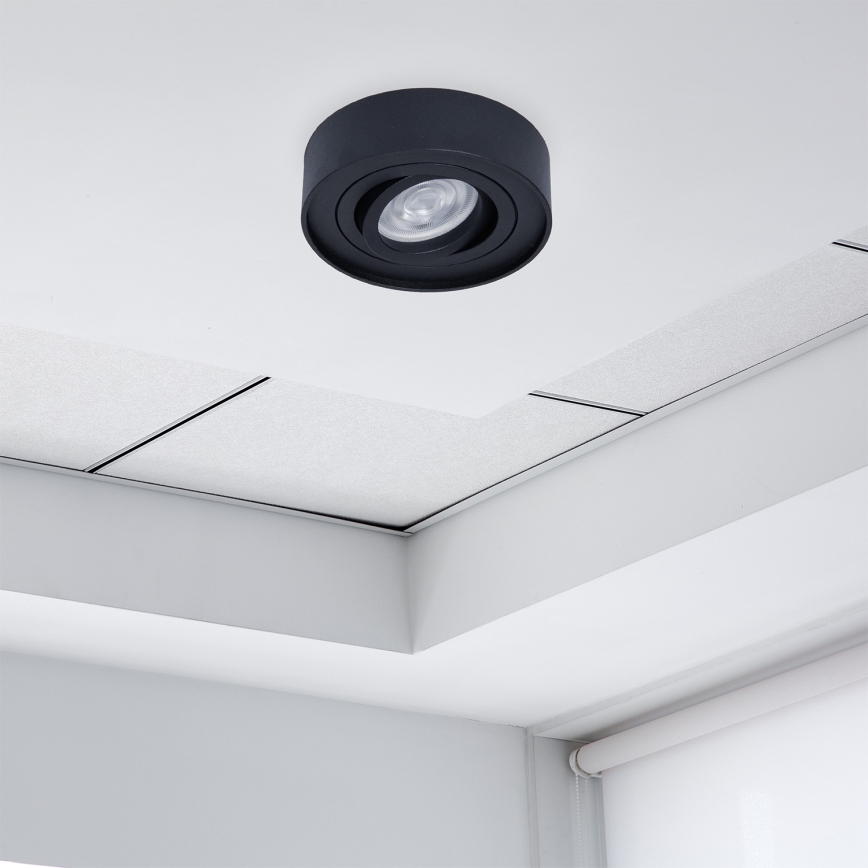 Infälld spotlight NUSA 1xGU5,3/MR16/50W/12V rund svart